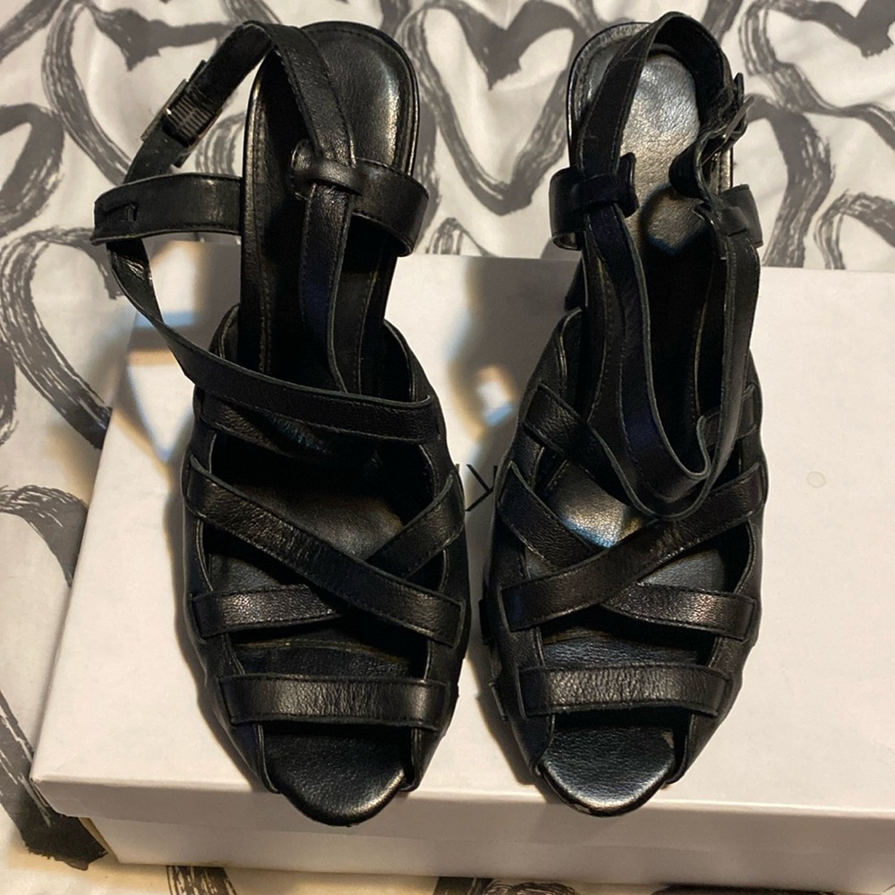 Leather heels